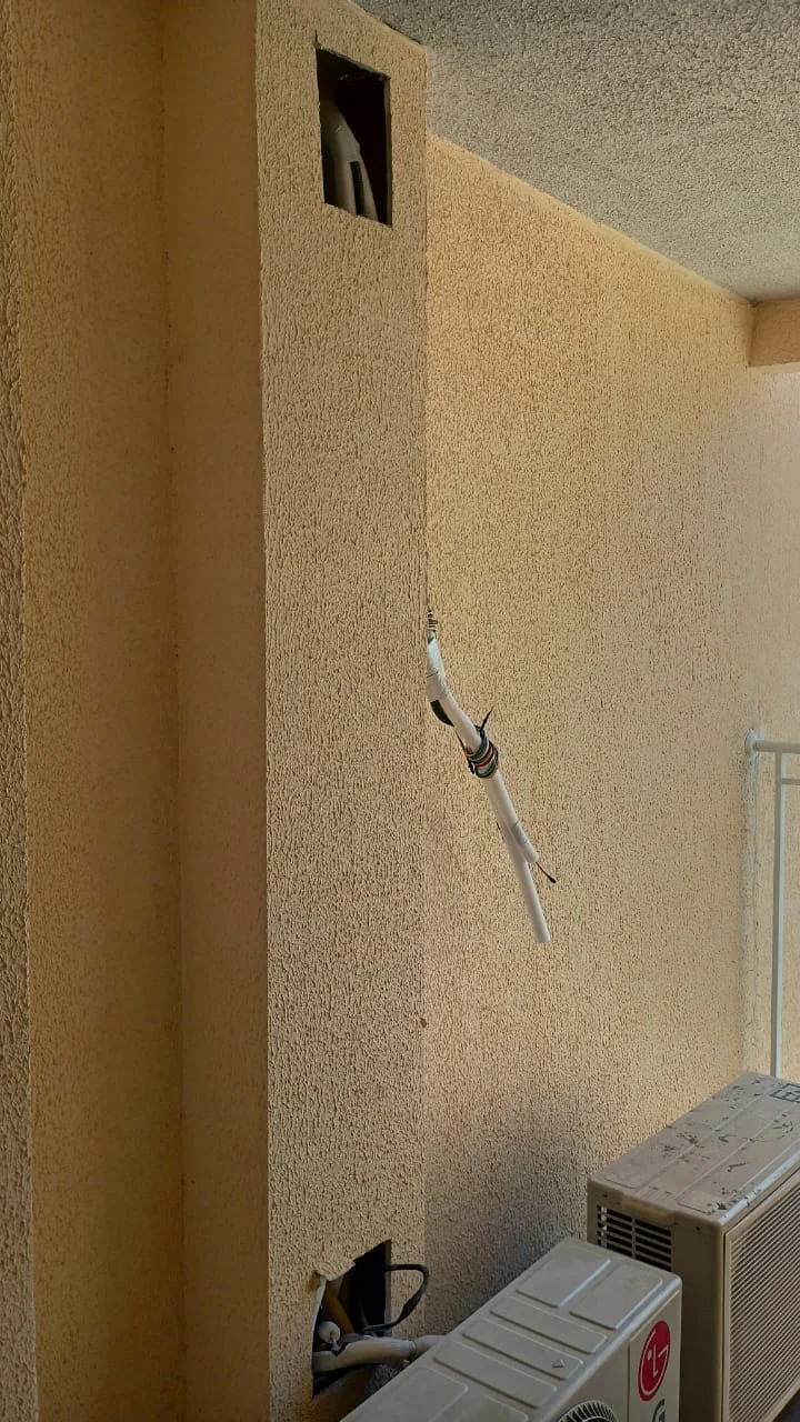 instalação elétrica para ar condicionado